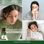 Ayumi Eucalyptus Oil, a girl stream inhalation, before and after images