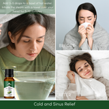 Ayumi Eucalyptus Oil, a girl stream inhalation, before and after images