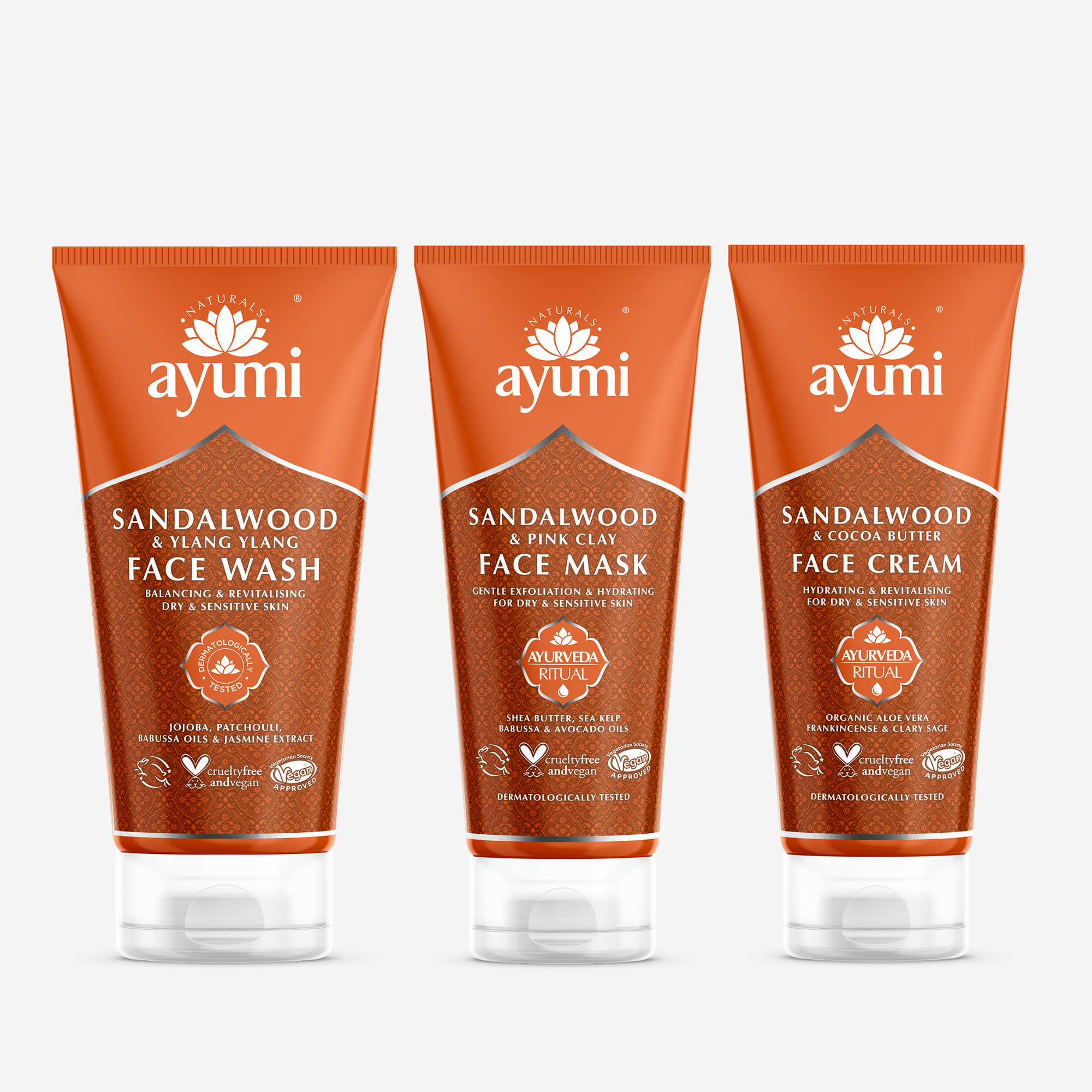Hydrating face trio: cleanse, mask, and moisturise
