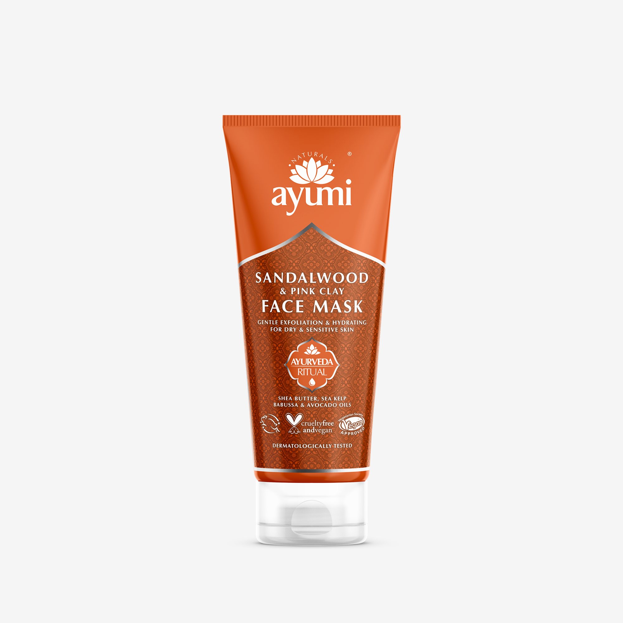 Plumping pink clay face mask for smooth, hydrated skin