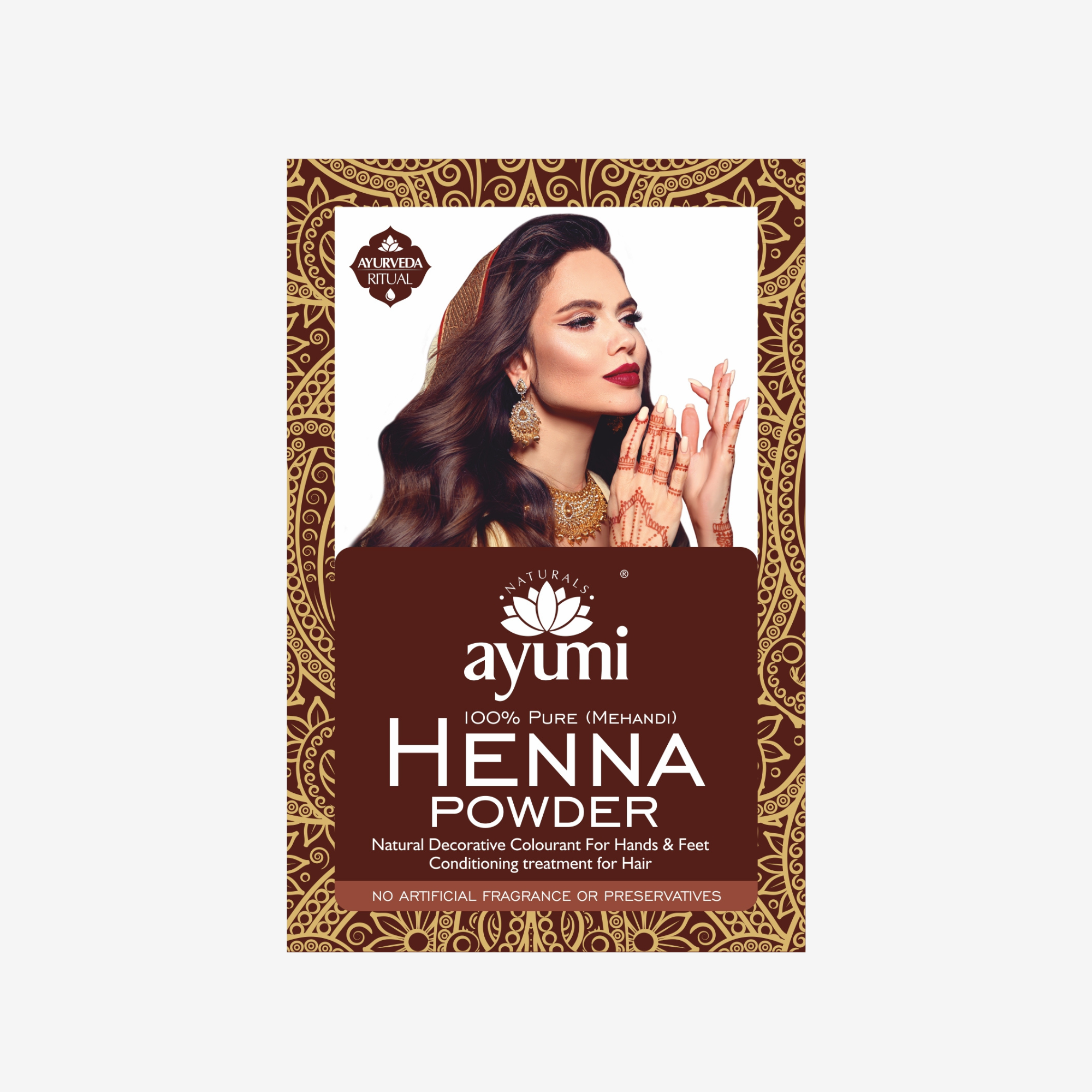 Pure Henna Powder, Ideal for Hair Colour without Chemicals