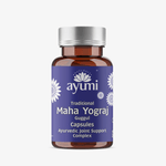 Ayumi Maha Yograj Guggul Capsules bottle on a white background