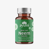 Ayumi Neem capsules bottle on a white background