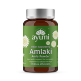 Ayumi Amlaki powder bottle on a white background