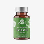 Ayumi Dia-Care capsules bottle on a white background