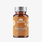 Ayumi Haritaki Capsules bottle on a white background