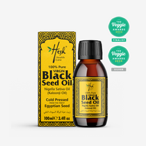 Virgin Black Seed Oil for Skin and Hair showing awards
