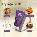 Brightening Face wash Active Ingredients | Vitamiin-C, Turmeric , Papaya , Argan Oil