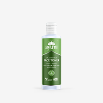 Ayumi oil control face toner bottle on a white background