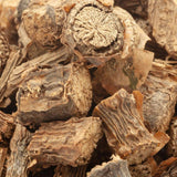 Close-up of dried Guduchi Giloy stem root