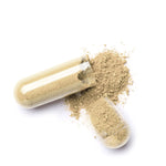 Showing a Capsule opened with a Karela Powder showing