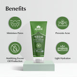 Ayuni Neem Face Cream with benefits listed on a light gray background