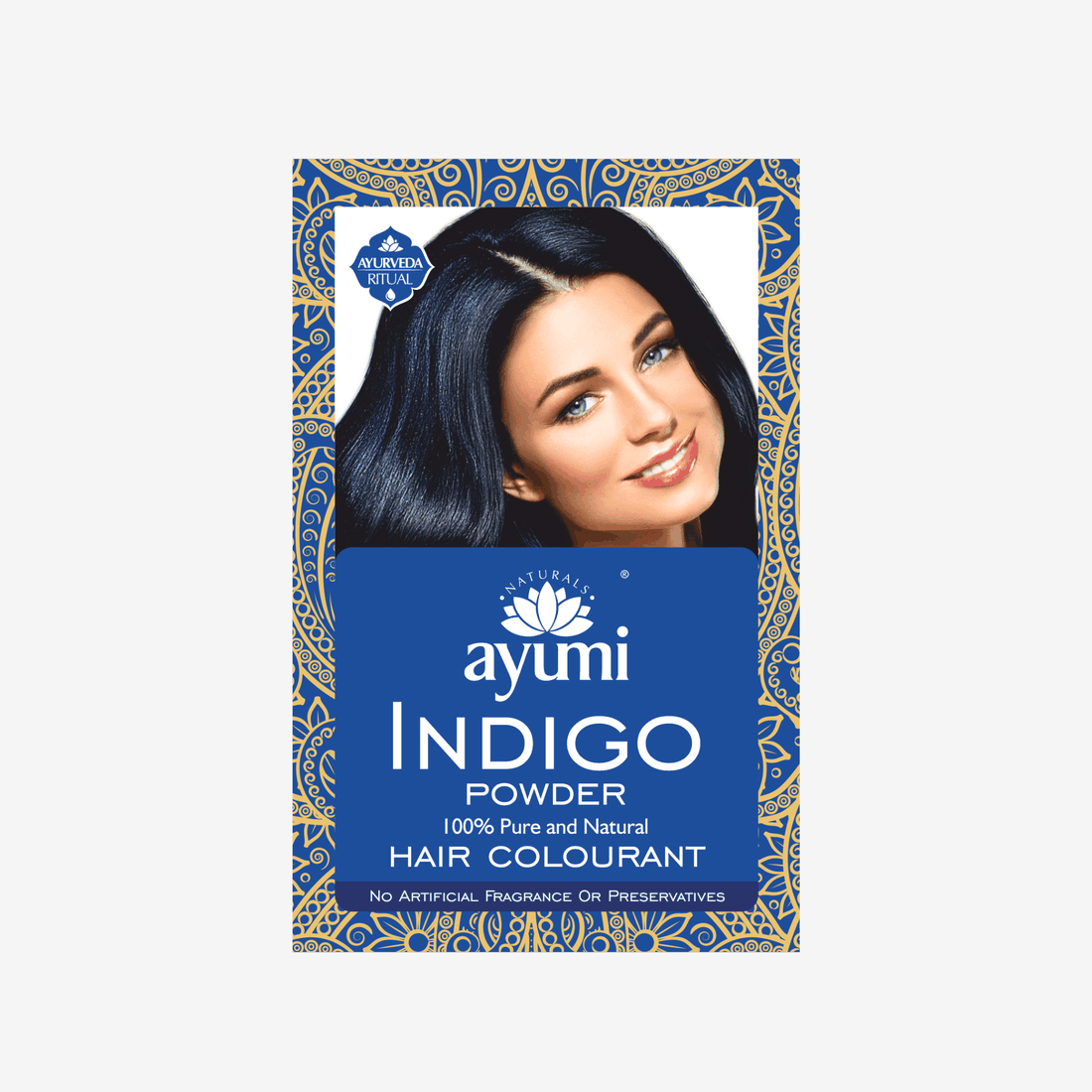Indigo Powder for Natural Hair Colour & Grey Hair