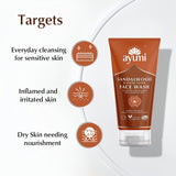 Ayumi Sandalwood Face Wash Targets | For Inflamed and Irritated Skin | Sensitive Skin